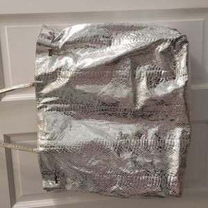 Carlos Falchi Fatto a Mano Silver Tote